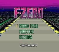 une photo d'Ã©cran de F-Zero sur Nintendo Super Nes